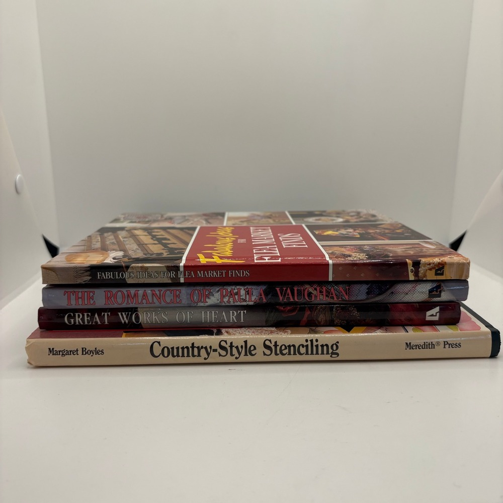 Craft & Home Decorating Books Lot: Country Style, Flea Market, Romance, Heart - Picture 7 of 8